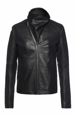 Asymmetric fastening leather jacket, zdjęcie 1 Asymmetric fastening leather jacket od Rick Owens